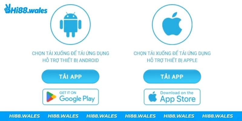 Tải App Hi88: Cách Cài Trên Android Và iPhone Mới Nhất Nhấn TẢI APP dưới biểu tượng Android tại mục Ứng dụng Hi88